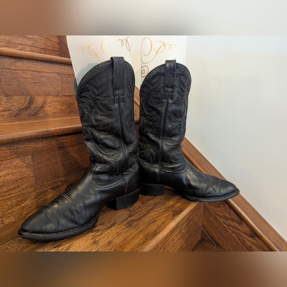Ariat Heritage R Toe Western Leather  Cowboy Boots Mens 8.5 EE  Woman's 10.5 - Picture 15 of 15